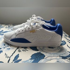 Puma Match Women Sneakers White & Blue size 8.5 us